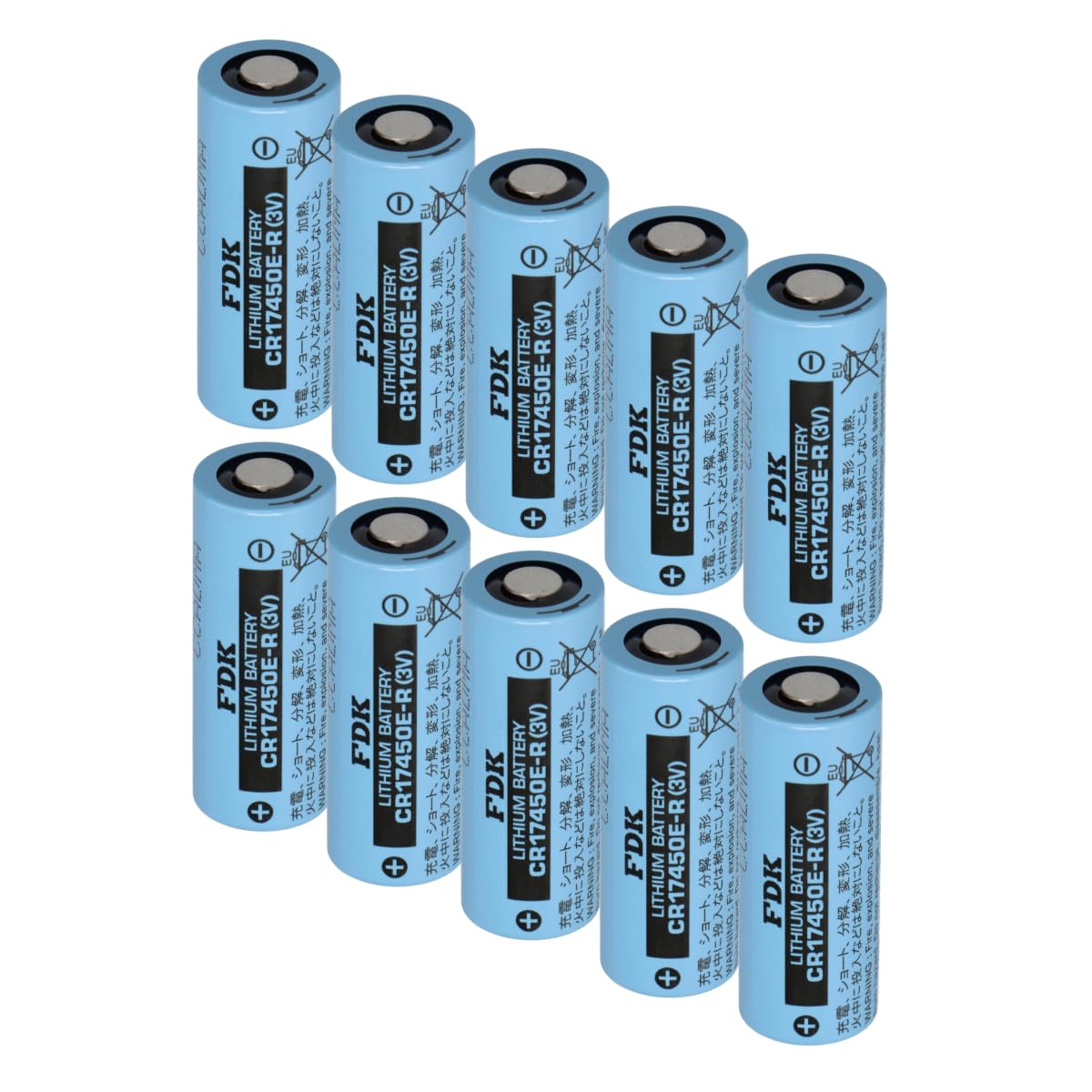 FDK CR 17450ER A Lot de 10 piles au lithium 3 V