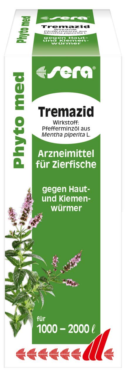 Sera Phyto med Tremazid 100 ml - Pflanzlicher Wasseraufbereiter gegen Haut- und Kiemenwürmer