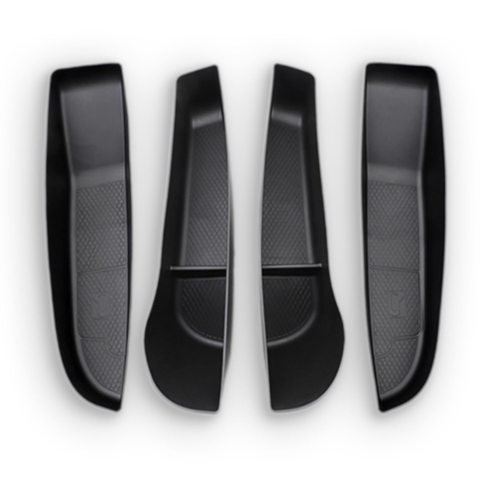 Hugsweet Organizer per la porta laterale 'auto, vassoio per | l'organizzatore a portiera 'auto | Tasche per slot per portiera del veicolo,Set di 4 contenitori portaoggetti multifunzionali