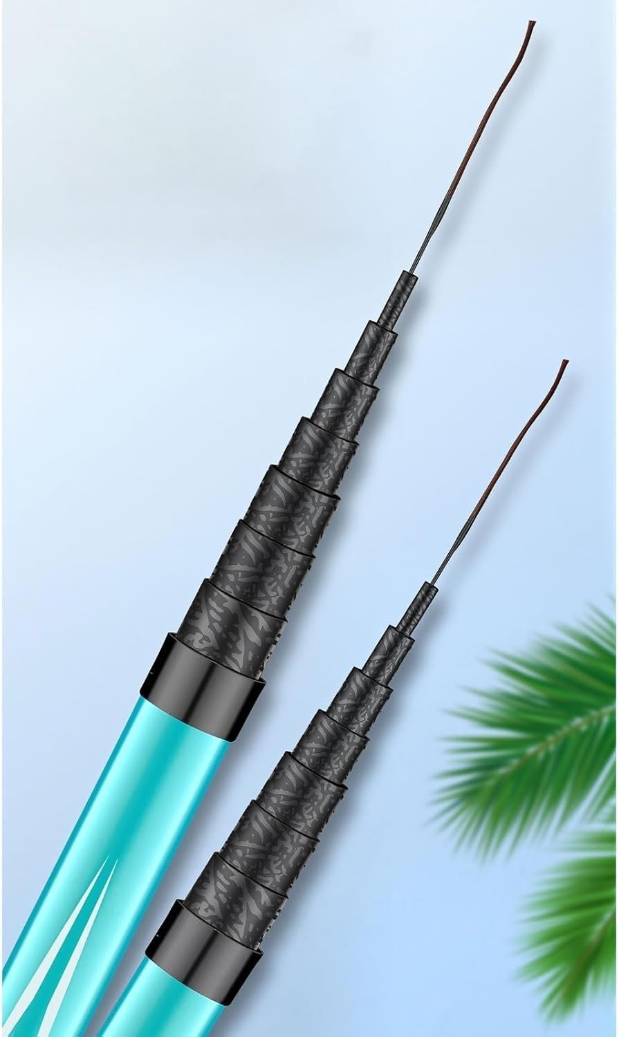 Canna da pesca telescopica in carbonio da 8 m, 9 m, 10 m, 11 m, 12 m, 13 m; canna da pesca super rigida e ultraleggera, canna da carpa per la pesca in acqua dolce