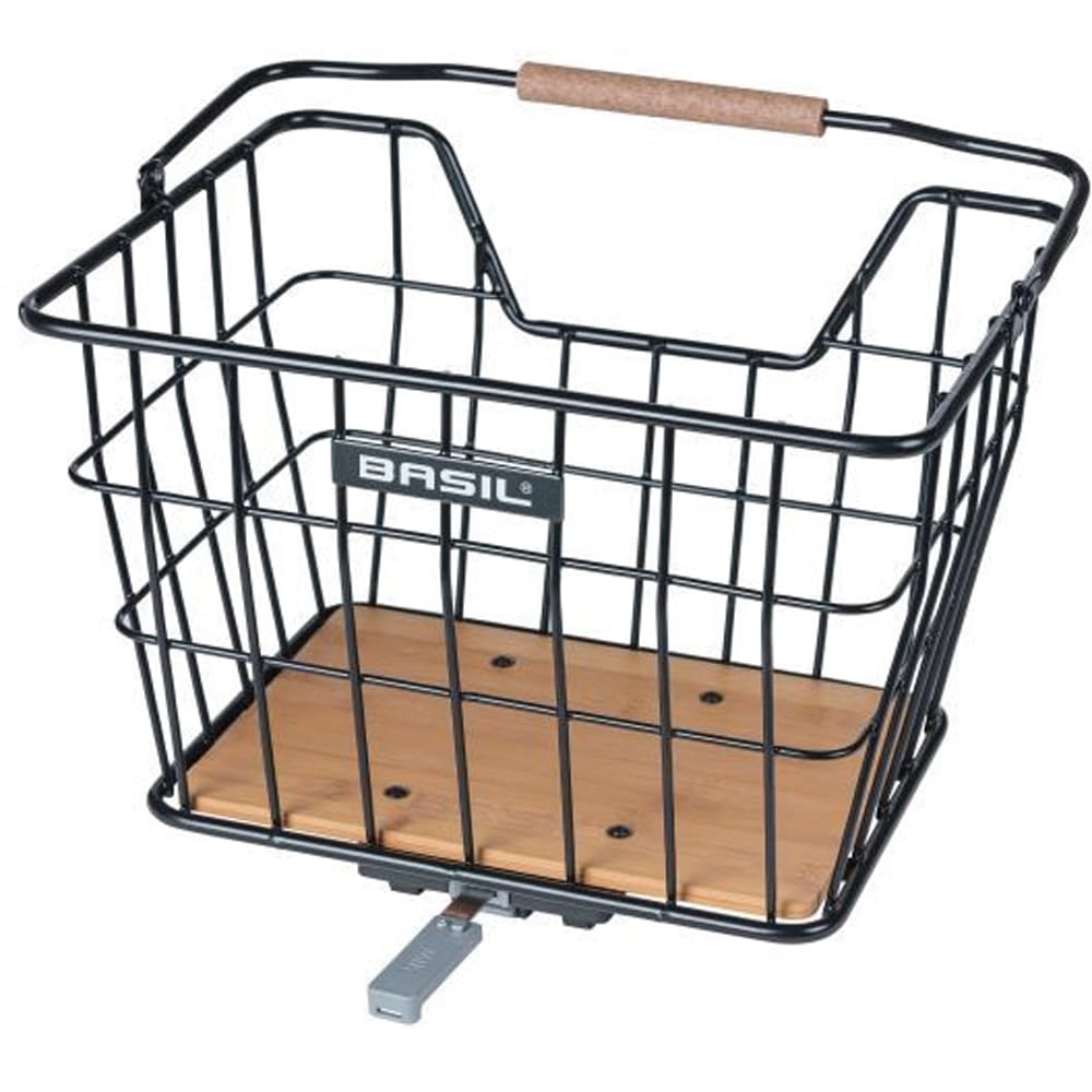 702685 - cestino bici in Acciaio + piastra adattatore Norland 23 l mik