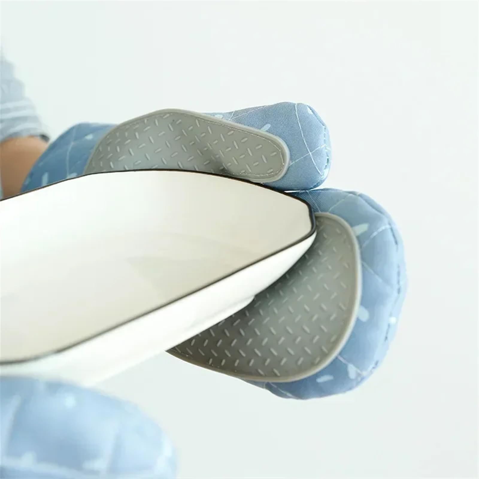 Gants de Cuisine en Silicone antidérapants, en Coton résistant à la Chaleur, pour Micro-Ondes et Usage Domestique (Lot de 2). Compatibles avec Les barbecues et Autres cuissons au Micro-Ondes.