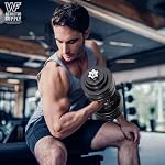 CAPHAUS Des sonnettes réglables, 20lb, 25lb, 30lb, 52.5lb & 100lb Options, Équipement de fitness d'exercice pour la gymnastique à domicile, Muscle Building & Fitness de base
