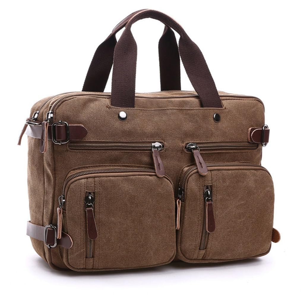 Sac en toile mallette d'affaires grand sac d'ordinateur portable multipoche