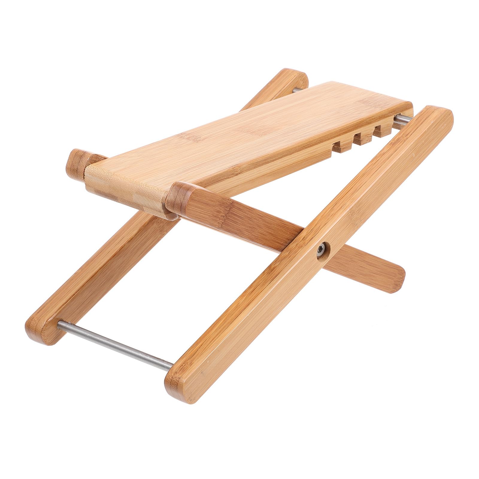 Foldable Bamboo Guitar Foot Support Pedal Six Gears