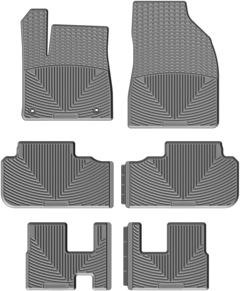 WeatherTech All-Weather Floor Mats for Toyota Highlander Full Set (W333-W334-W335), Black