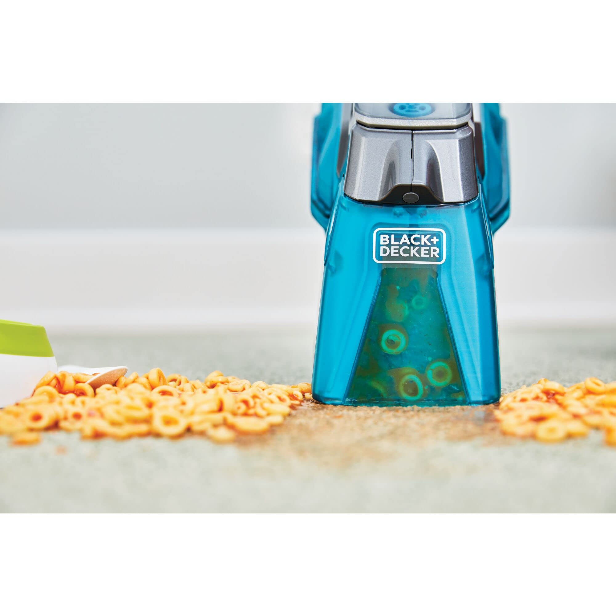 Black+Decker BHSB315J, Aspirador Quita Manchas Manual 12 V 1.5 Ah, Diseño Ergonómico, Filtro Extraíble y Lavable, Depósito 250 ml