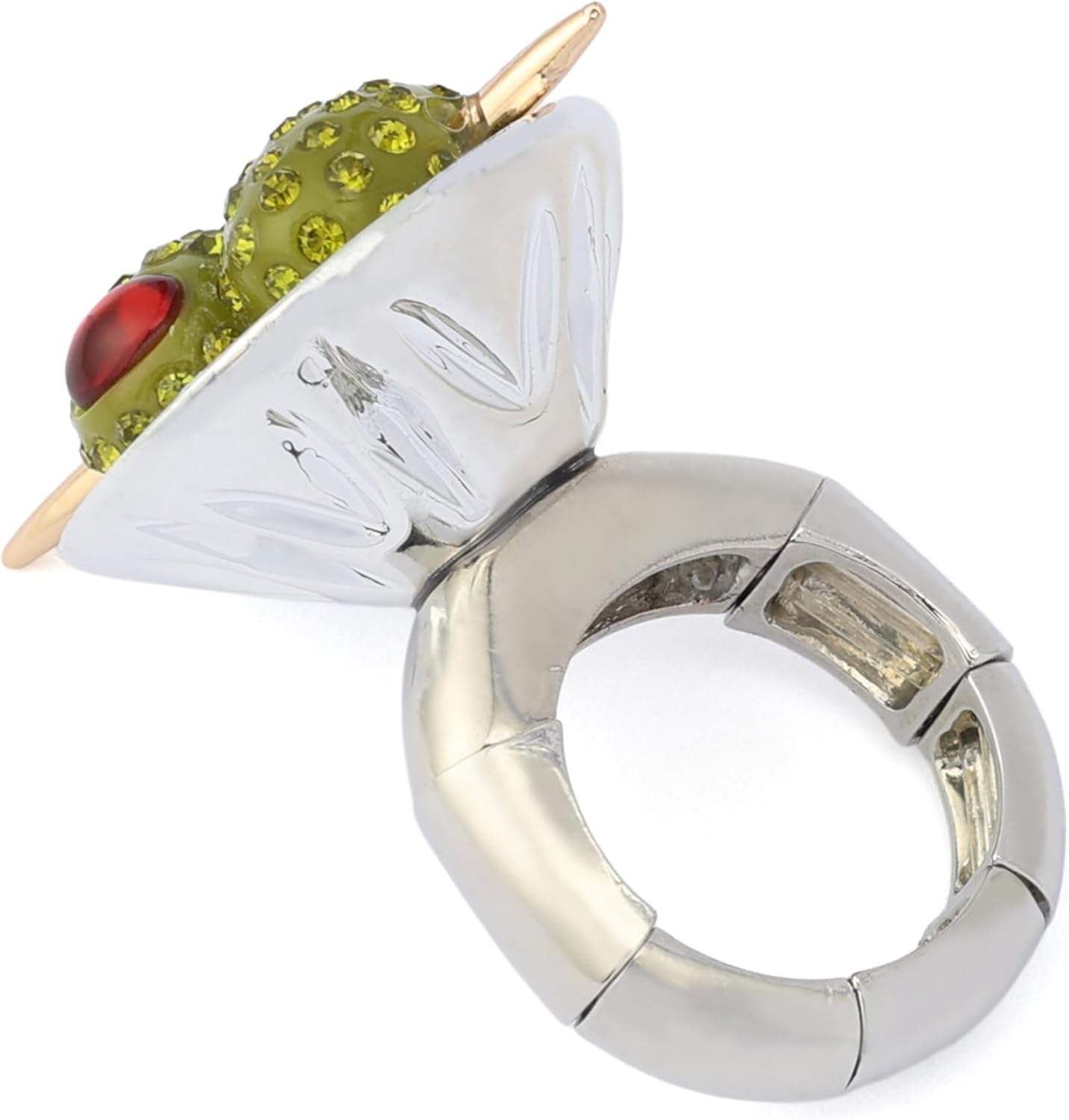 Betsey Johnson Jewelry Women's Celestial Soiree Martini Cocktail Ring