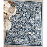 Safavieh Evoke 2'2 X 9' Power Loomed Rug in Ivory and Blue