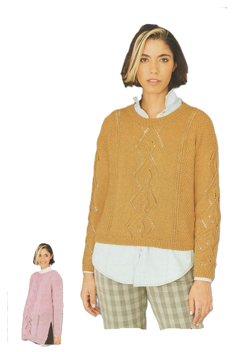 Stylecraft Women's Green 9861 Pattern Sweater, One Size
