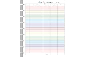 Happy Planner Recipe Organizer 18-Month Dated Colorful Planner Pages - Stickers, Planning Guides Included