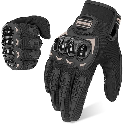Motorcycle Gloves for Men,Finger Protection with Hard Shell&Non-Slip