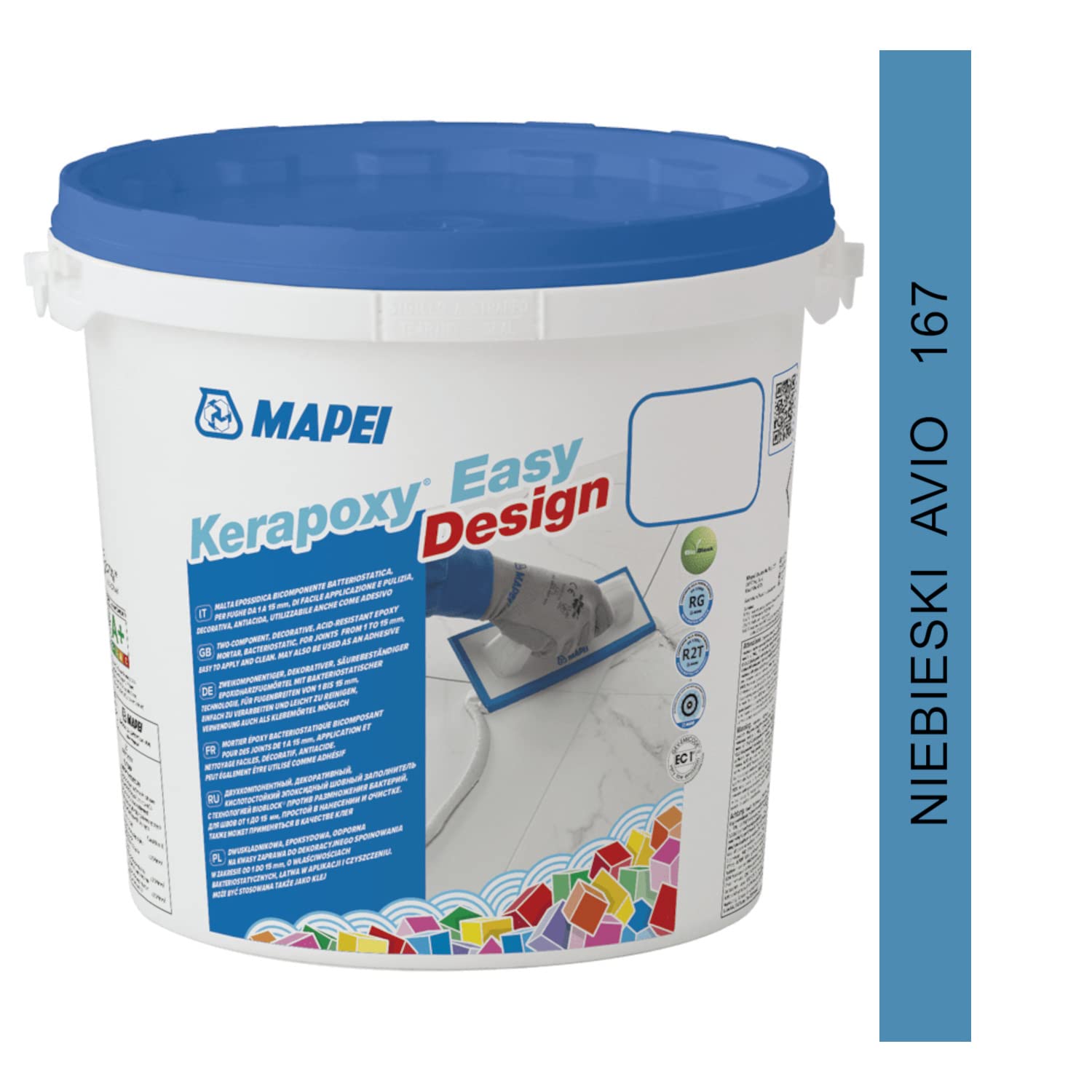 MAPEI Kerapoxy Easy Design 167 AVIO 3 kg – Joint époxy décoratif, résistant aux acides, à deux composants