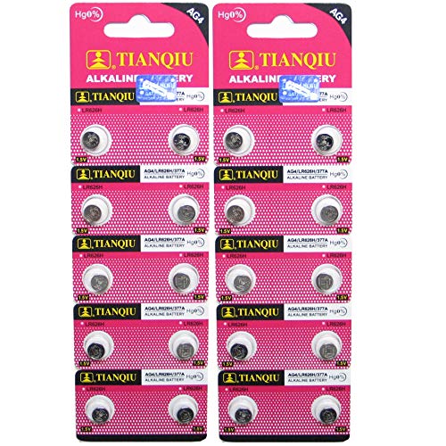 AG4 377A SR66 SR626SW LR626 SR626 Button Cell Batteries [20-Pack]