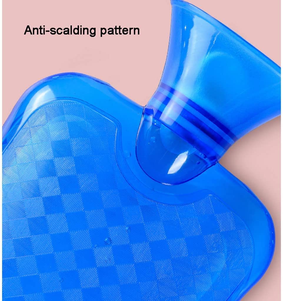 OLOTU Durevole Borraccia per Acqua Calda Grande da 2 Litri, Borsa per Acqua Calda Fredda in PVC per crampi Collo Spalle Sollievo dal Dolore, Borsa per Acqua Calda Portatile con Coperchio Portatile