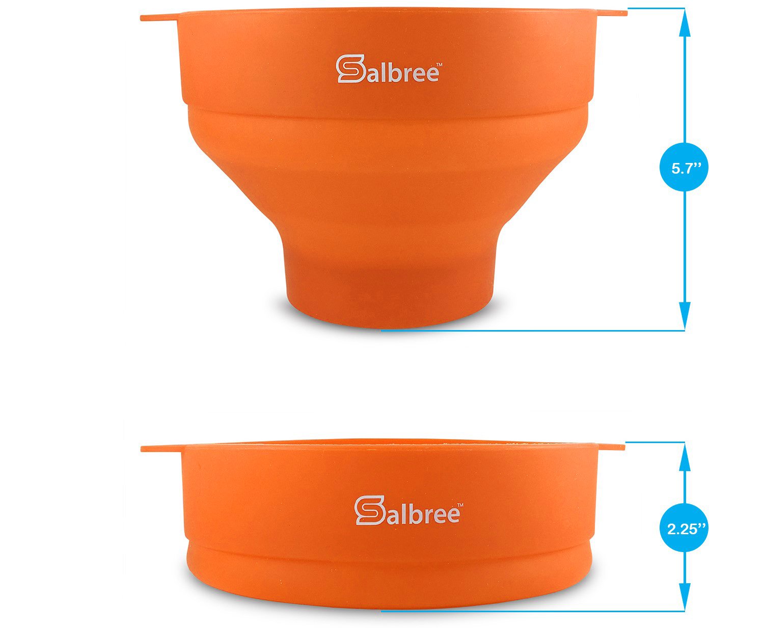 The Original Salbree Microwave Popcorn Popper, Silicone