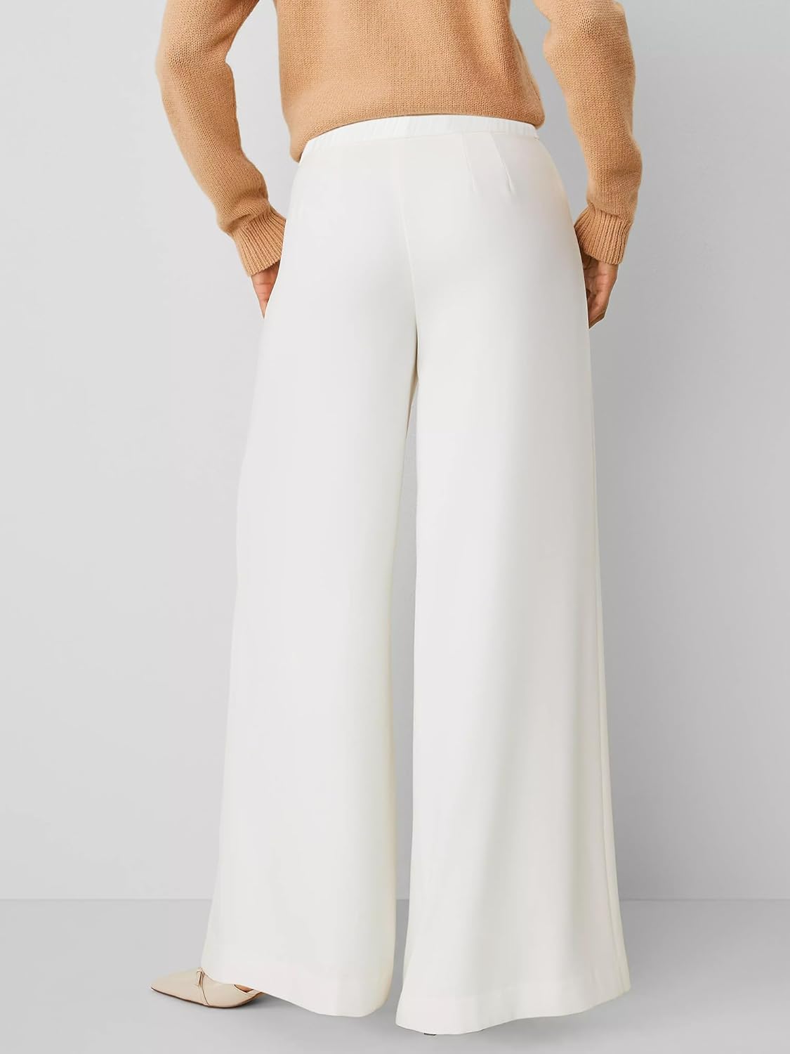 SUNNOW Women's High Waisted Wide Leg Pants, Full Length Palazzo Trousers for Office & Casual Wear, All-Day Comfort - Image 7