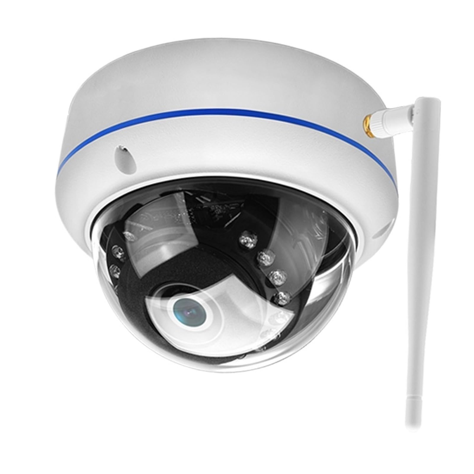 JVDDI 2/5/8MP HD Wifi Camera H.265 Metal Shell Dome Celling IP Surveillance Camera Audio Record For Home Security Protection(2MP Add 128G Card)