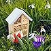 Niteangel Natural Wooden Insect Hotel, Garden Insect House for Ladybugs, lacewings, Butterfly, Bee, Bug