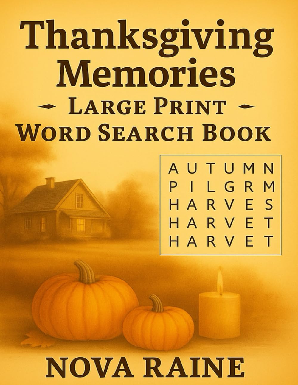 Thanksgiving Memories: A Large Print Word Search Collection of 55 Nostalgic Thanksgiving Puzzles
