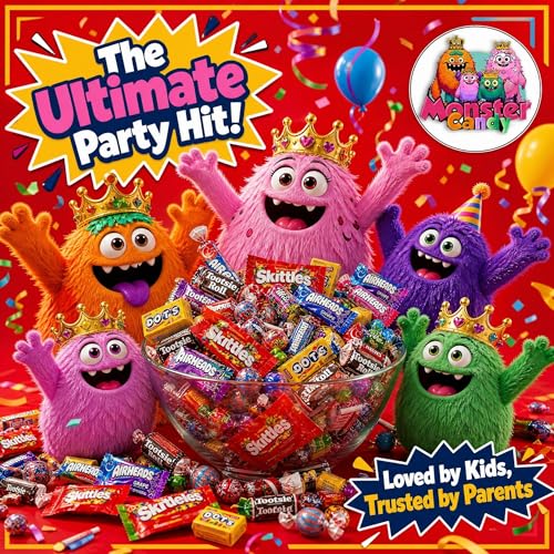 Image of Party Favor Candy Mix - 15 lb Stuffers Candy Bulk - Goodie Bag Stuffers for Kids Party Favors - Candy Variety Pack - Bulk Candy Bags - Bulk Candy Individually Wrapped Candies - Parade Candy - July 4th