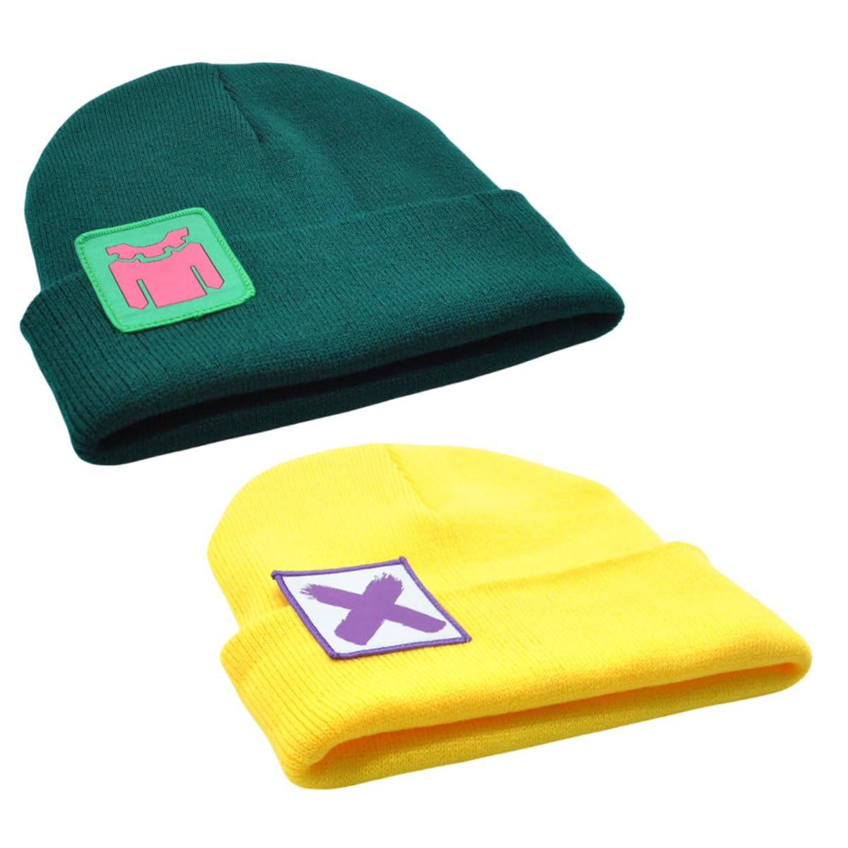 CKHOF Game valorant killjoy hat cosplay Costume hat(2-piece set) (Green+Yellow)