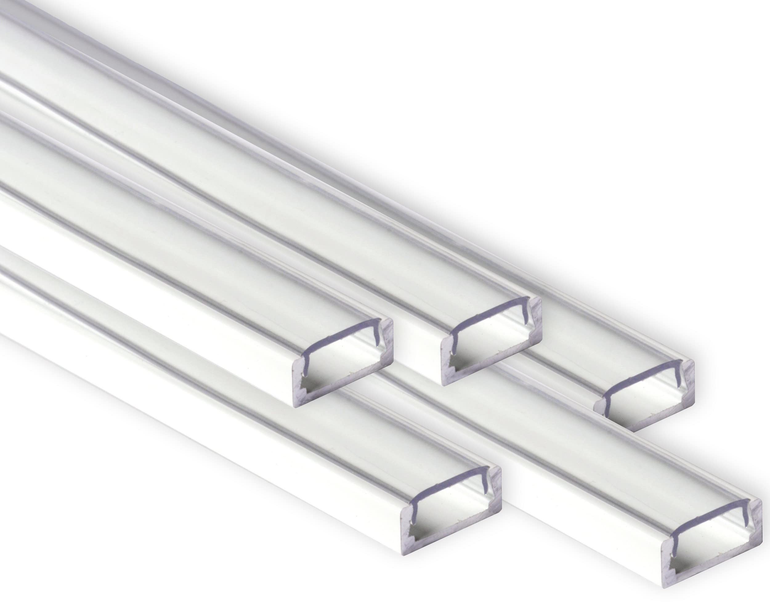 Profilo Alluminio 2M Per Strisce Strip LED Barra Rigida ANGOLARE Copertura Opaco