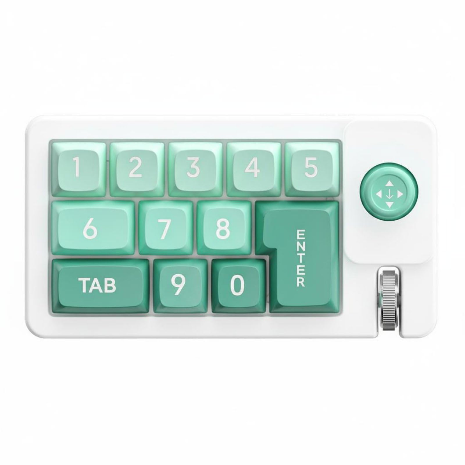 OJIVA® Hot-Swappable Switches Programmable Numpad with Joystick Detachable USB-C Cable RGB Gaming Keypad 12-Key Mechanical Keypad for Gamers, Designers, Film Editors, Office, Green-picture-20