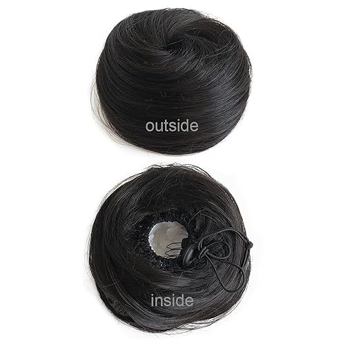Miniatura 4 de 2 extensiones de moño de cabello, accesorio de peluca, extensiones de cabello rizado y ondulado, extensiones de cabello recogido, extensión de moño