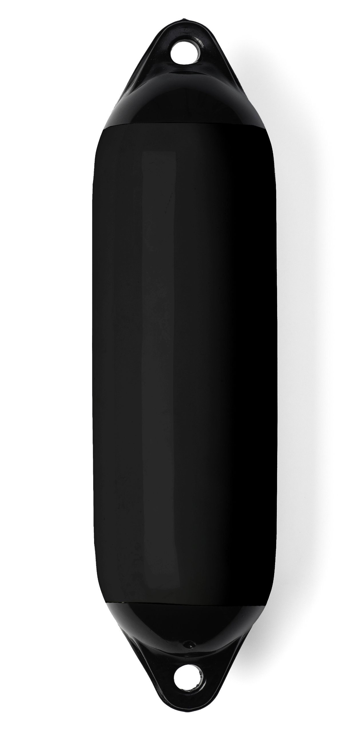 Seilflechter - Bootsfender Set schwarz mit 4 Aufblasbaren Fendern & 4 Fenderleinen, Maße: 120-210 mm x 450-620 mm, Fenderset