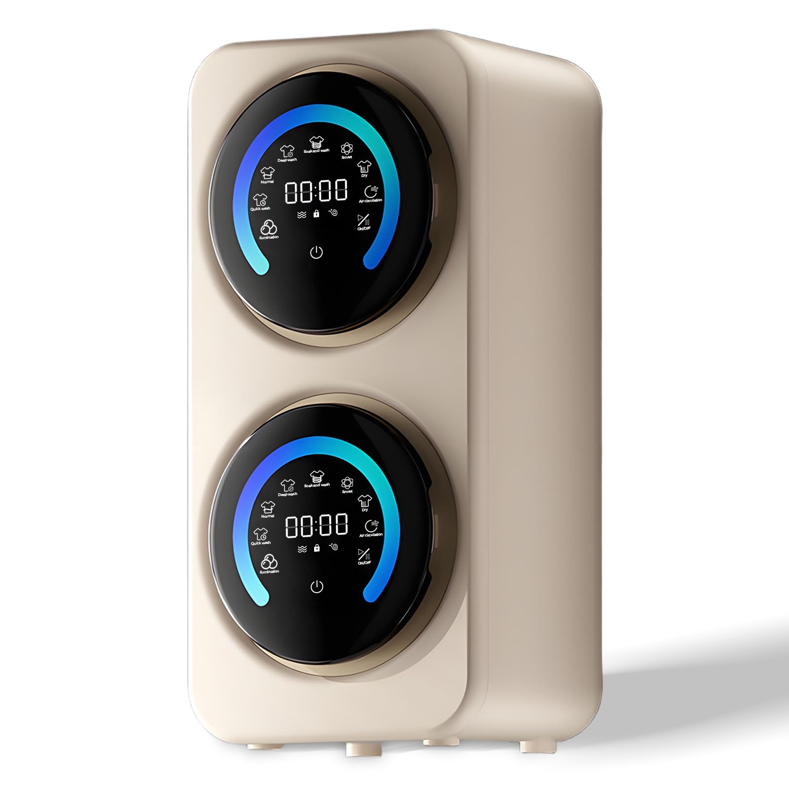 BANGBANGJI Mini Lavadora y Secadora portátil 2 en 1, compacta, de Doble Tina, Capacidad de 3,5 l x 2, 45 dB de Ruido, Ideal para dormitorios, Apartamentos, autocaravanas y niños Desktop