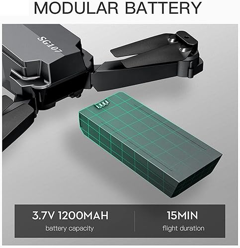 Miniatura 6 de Dron Drone con 4K WiFi FPV HD Dual Quadcopter Cámara Flujo Óptico Rc Gesto Control Remoto Mini Drones Juguetes Una Tecla DespegaAterrizaje (Color