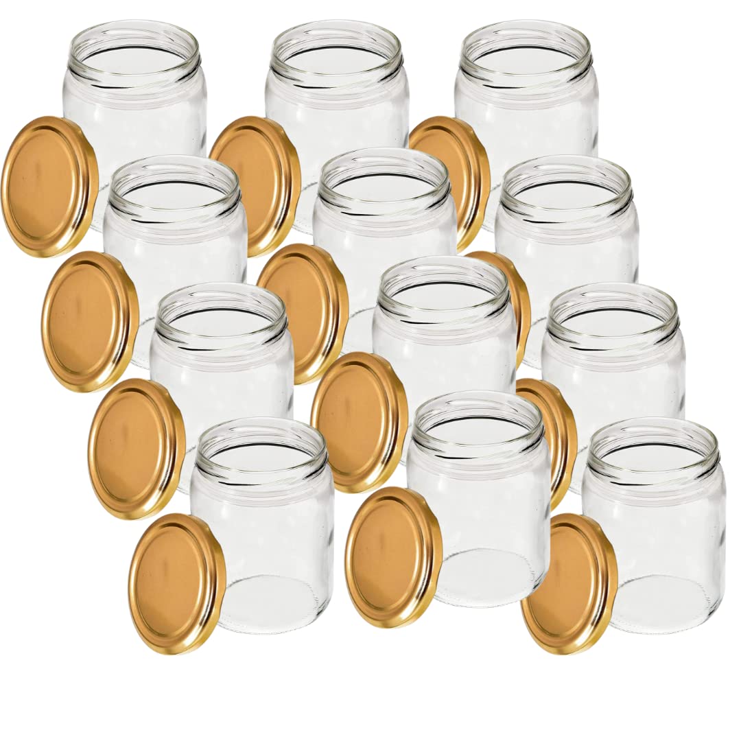 Indoblaze Round Glass Jar With Airtight Lid For Kitchen Storage | Glass Jars for Kitchen Storage, Glass Jars 200ml (Pack of 2) (B0B9964SSW) Amazon Price History, Amazon Price Tracker