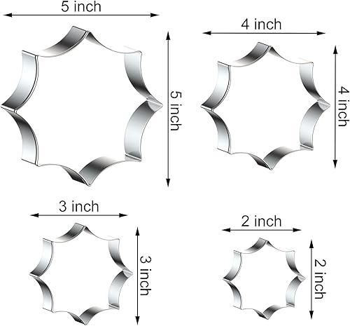 Miniatura 2 de Juego de cortadores de galletas de telaraña para Halloween, varios tamaños, 5, 4, 3, 2 pulgadas, 4 piezas, acero inoxidable