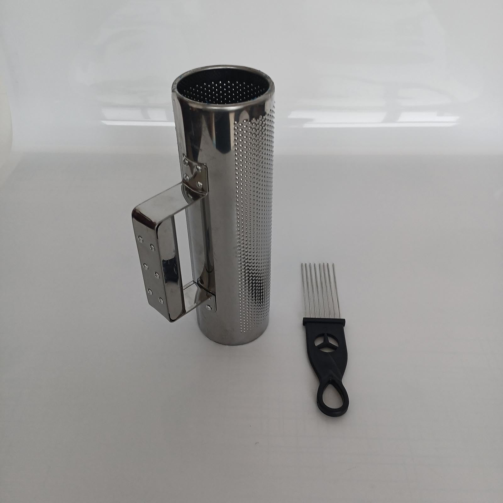 Guiro Instrument, leichtes Hand-Percussion-Instrument für Live-Auftritte, 21 x 7,5 cm, Silber, 5 Stück