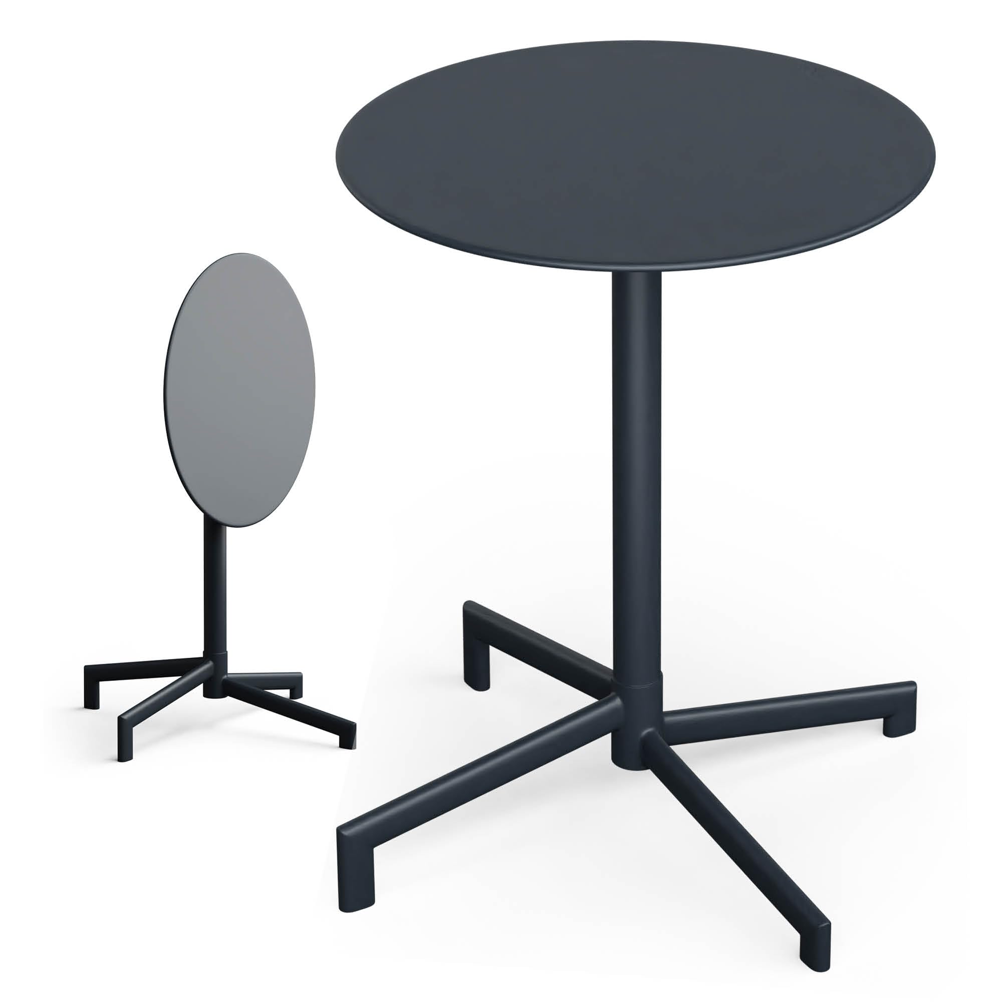 Table ronde pliante extérieur gain de place pour balcon