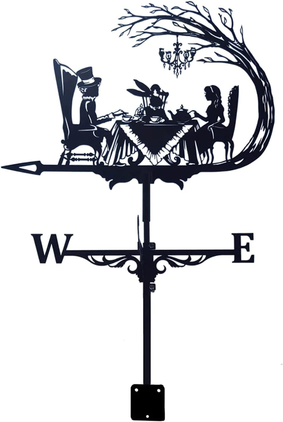 Farmhouse Exquisite Metal Weather Vane Ornament Weathervane,Metal Weathervane Animals Ornament Weather Vane Garden Stake Wind Vane Wind Direction Indicator for Outdoor Animal Bracket Decor Craft