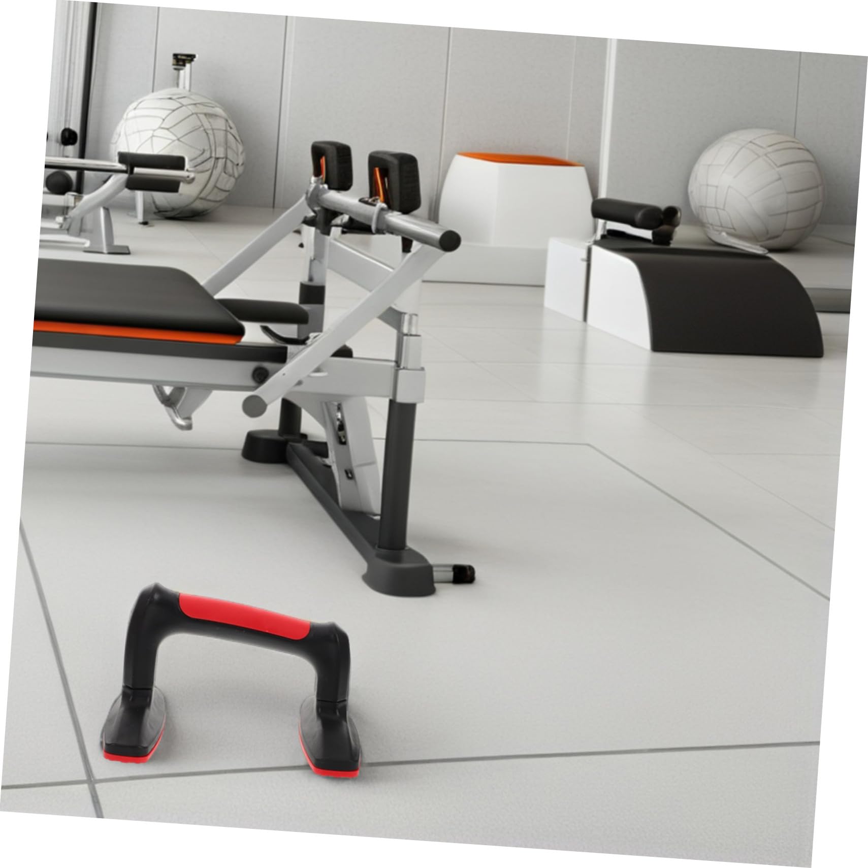 Abaodam 2 Supporti per Flessioni Forma H Maniglie in Plastica Antiscivolo e Leggere per Esercizi Casa e Palestra per e Donne