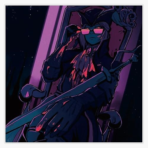 Bloodborne - Calcomanía de vinilo impermeable para póster de Synthwave Lady María, para coche, laptop, ventana, 5 pulgadas