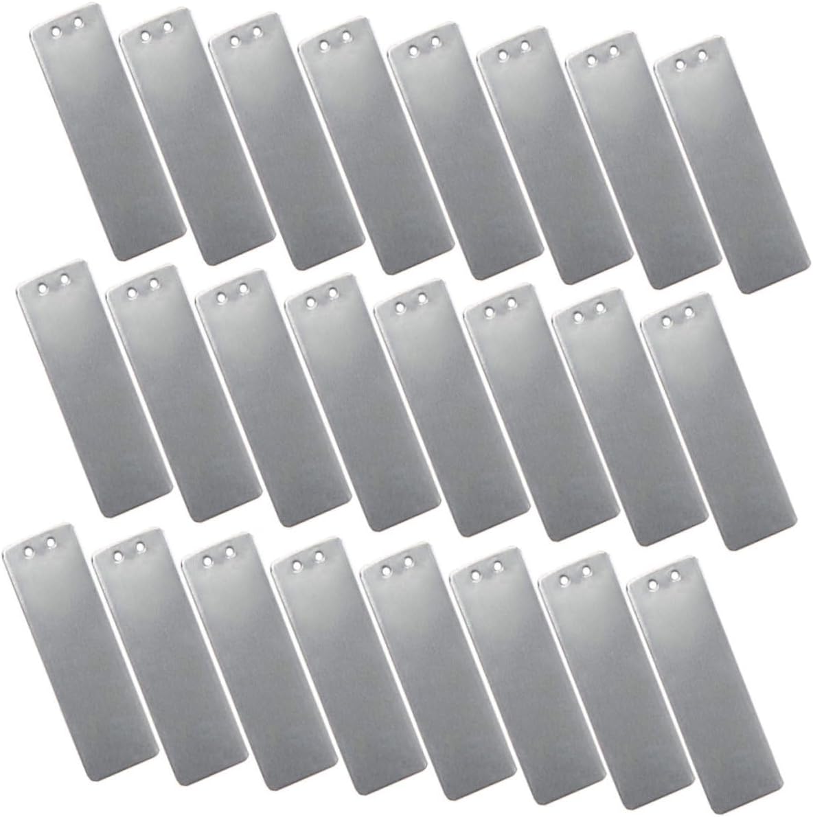 jojofuny 100pcs Metal Plant Labels Garden Markers Plant Distinguish Tags for Outdoor Nursery Seedling Flower Vegetable Identification