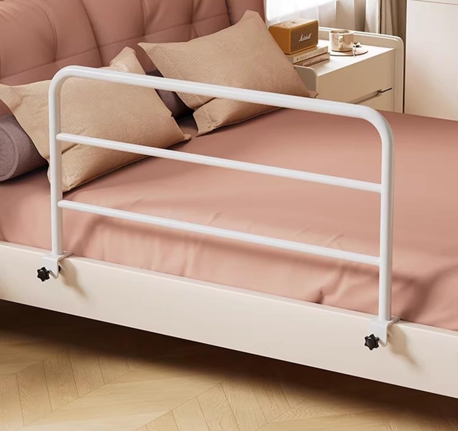 Barrière de lit pour personnes âgées et handicapées, barrière de sécurité anti-chute pour adultes, barrière de lit double, facile à installer, 120 x 40 cm (120 x 40 cm)