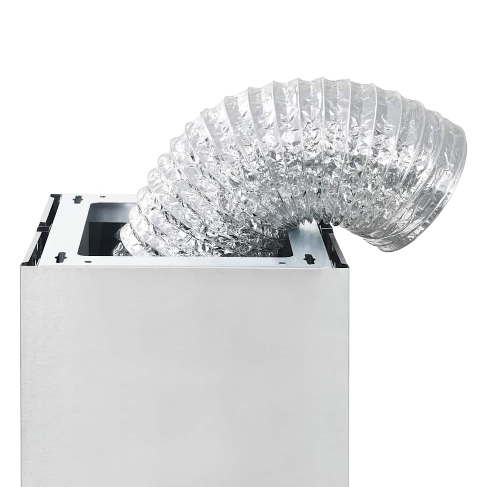 Gecheer Insel-Dunstabzugshaube 90 cm Edelstahl 756 m³/h LED 3 Geschwindigkeitsstufen
