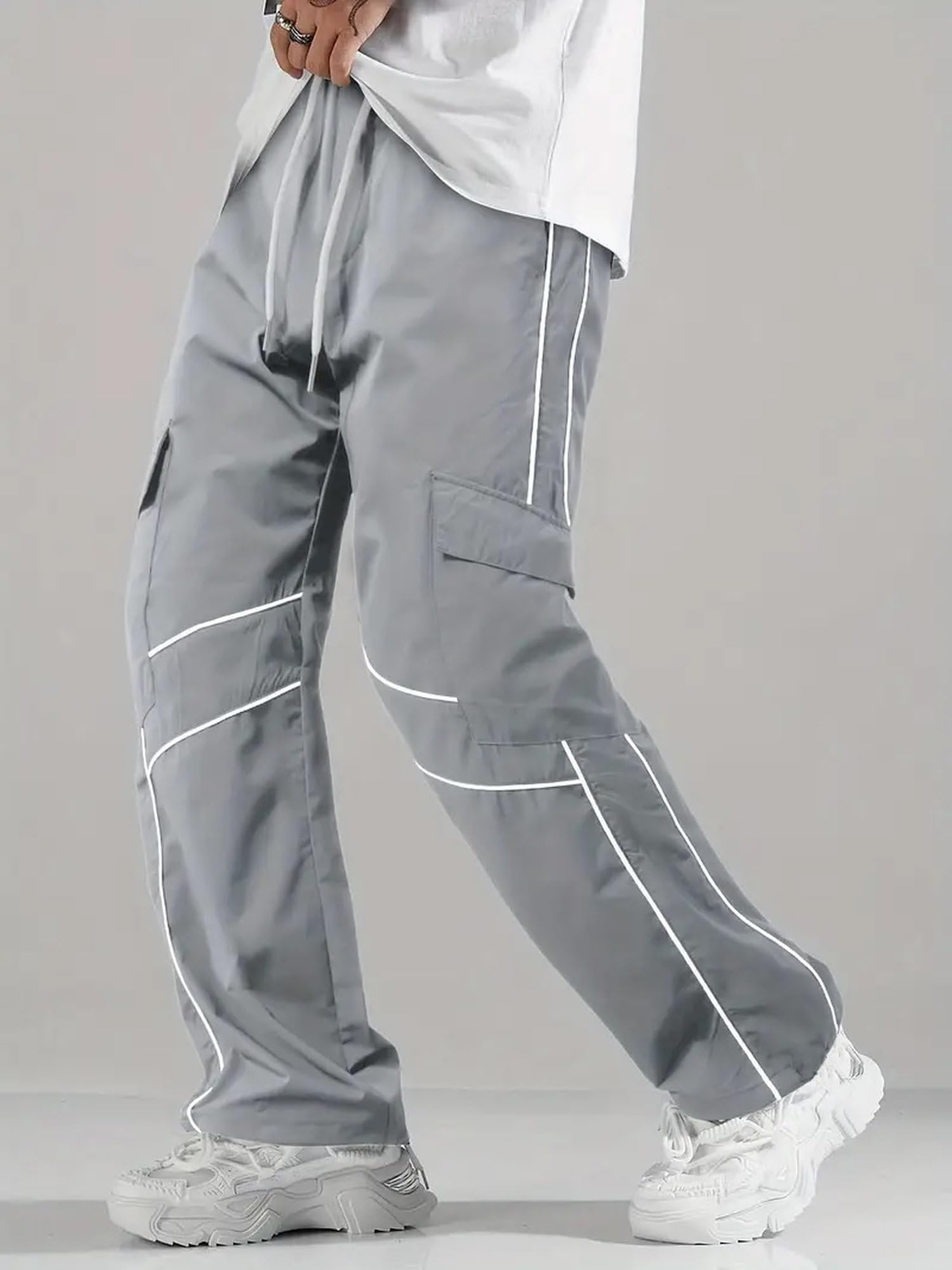 Lymio Pantalones de chándal para hombre || Corte regular || Pantalones de chándal || Pantalones de jogging de Lycra totalmente elásticos (disponibles en lotes combinados) (TP-62-63)