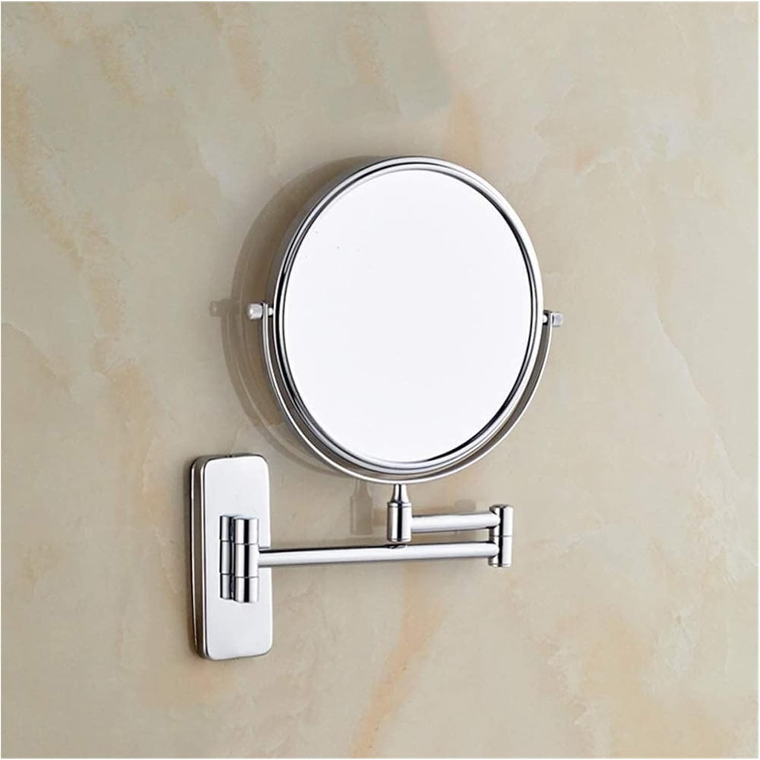Cosmetic Vanity Mirror 10 Times Magnification European 8 Inch Makeup Mirror Creative Bathroom Double-Sided Vanity Mirror Wall Hanging
