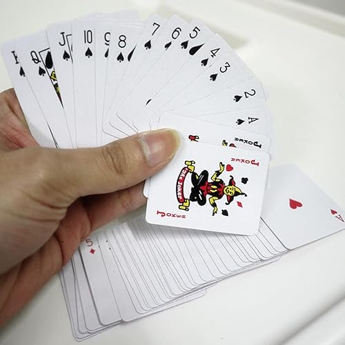 Miniatura 4 de Poker miniatura de la cubierta de los naipes 6 de las mini cubiertas que juegan a los naipes del pequeño 1,5 x 2 pulgadas