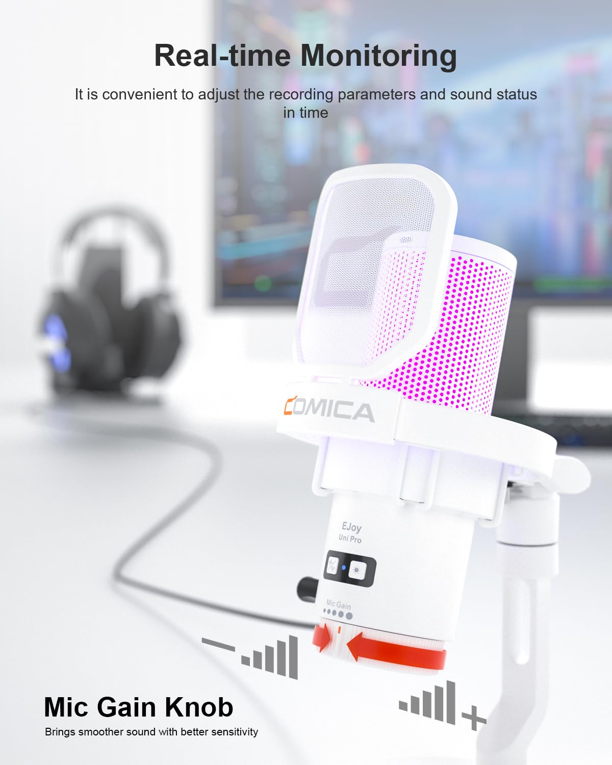 Amazon.co.jp: COMICA Uni Pro ワイヤレスPCコンデンサーマイク 2.4G
