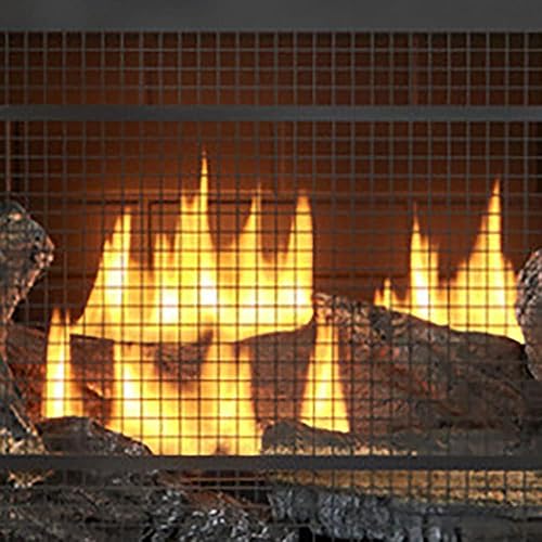 Miniatura 10 de Duluth Forge Sistema de chimenea de gas sin ventilación de combustible dual con manto, control de termostato, 5 troncos de fuego, uso con gas