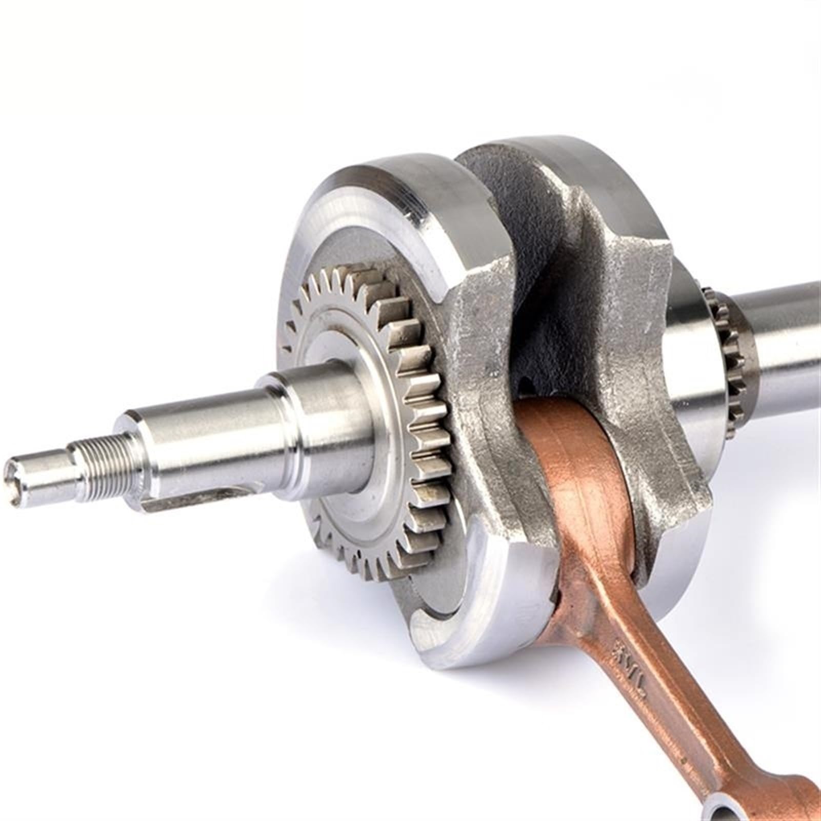 Adecuado for Motocicleta Yamaha YB125 YBR 125 YBR125 JYM125-2 Conjunto de cigüeñal de biela de Motor 3D9-W1140-00(17 Teeth)