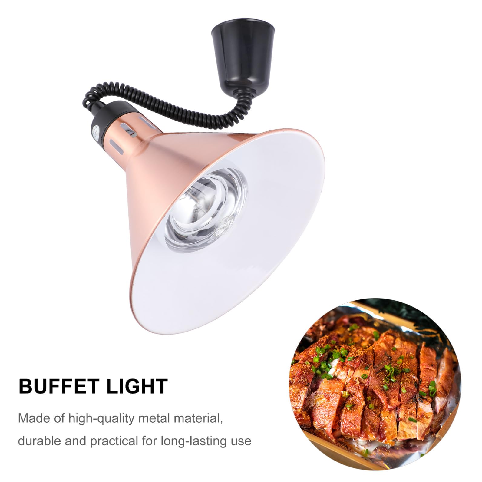 1 Pc Lampada scaldavivande Piano scalda Pizza Lampada riscaldante per rettili Lampadina Lampada a Sospensione per scaldavivande Luce del Cibo dell'hotel Il Riscaldamento Stufa