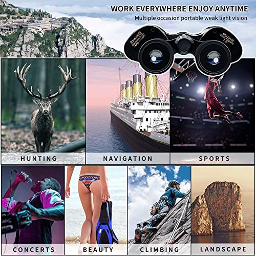 20×50 Binoculars For Adults High Powered,Hd Professional/Waterproof Fogproof Opera Binoculars With Durable And Clear Fmc Bak4 Prism Lens For Travel Sightseeing Hunting Sports Games And Concerts #TOP5